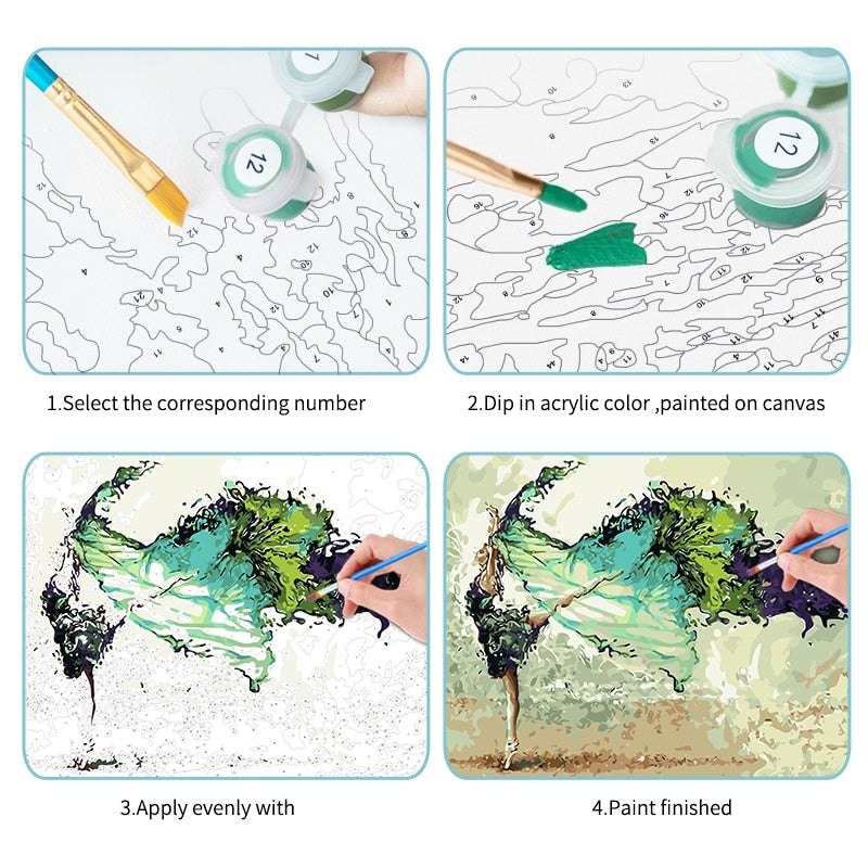 HOW TO PAINT BY NUMBERS - Paint Vibe