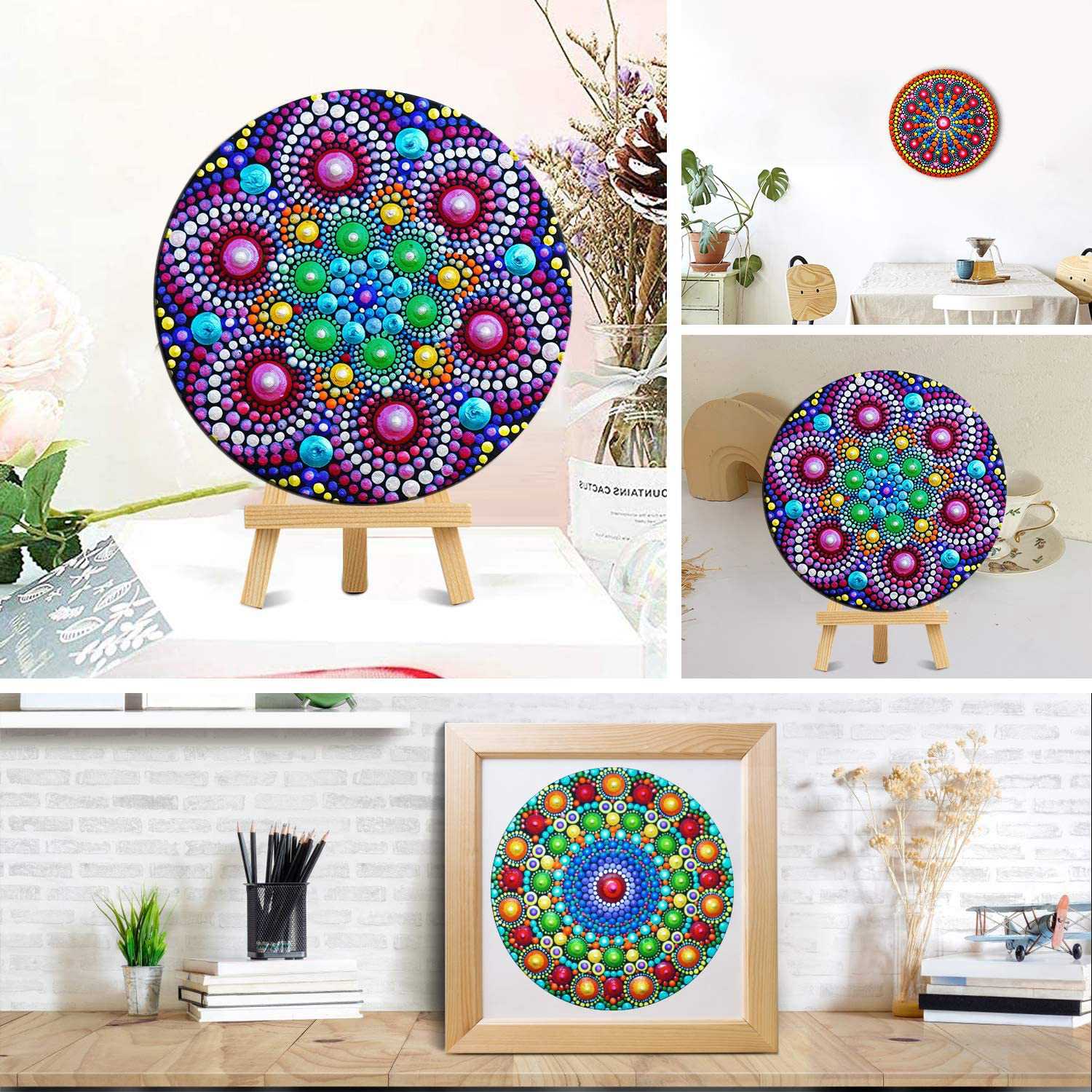 45 PCS Mandala Dotting Tools Set with bonus mini easels Art Kit