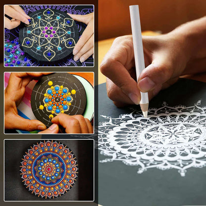 45 PCS Mandala Dotting Tools Set with bonus mini easels Art Kit