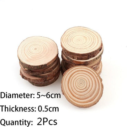 22cm Natural Unfinished Round Wood Blank Blanks