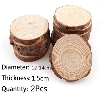 22cm Natural Unfinished Round Wood Blank Blanks