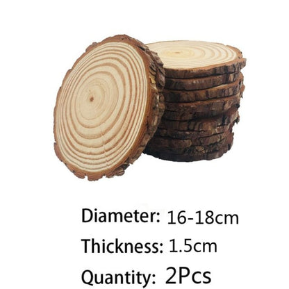 22cm Natural Unfinished Round Wood Blank Blanks