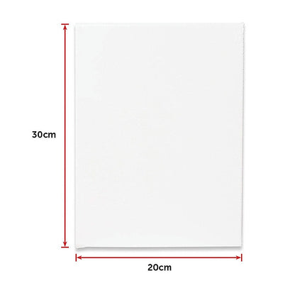 5 pack of 20x30cm Artist Blank Stretched Canvas