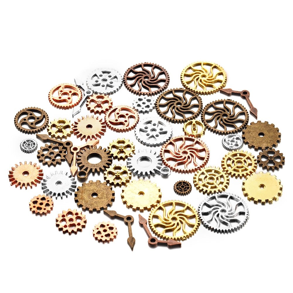 50/100g Vintage Steampunk Cogs Mix Ins Resin