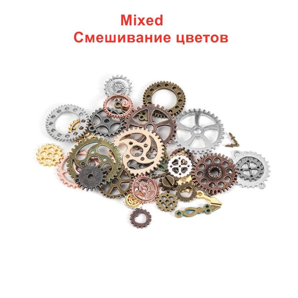 50/100g Vintage Steampunk Cogs Mix Ins Resin