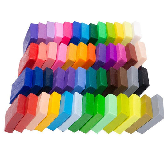 50 Colours DIY Polymer Modelling Craft Clay Set - 1KG