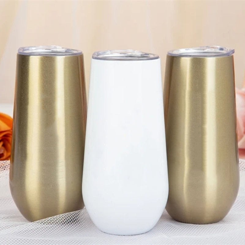 6oz Stainless Steel Tumblers with Lid Blanks