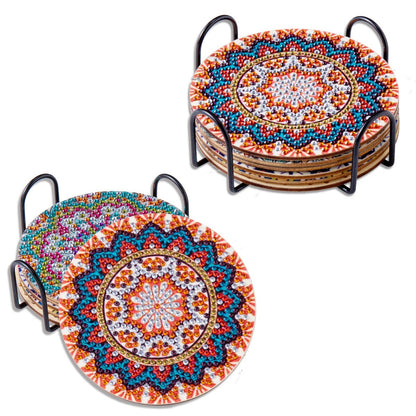 6pc/Sets Diamond Painting Coasters Kits With Holder - Rich Mandalas