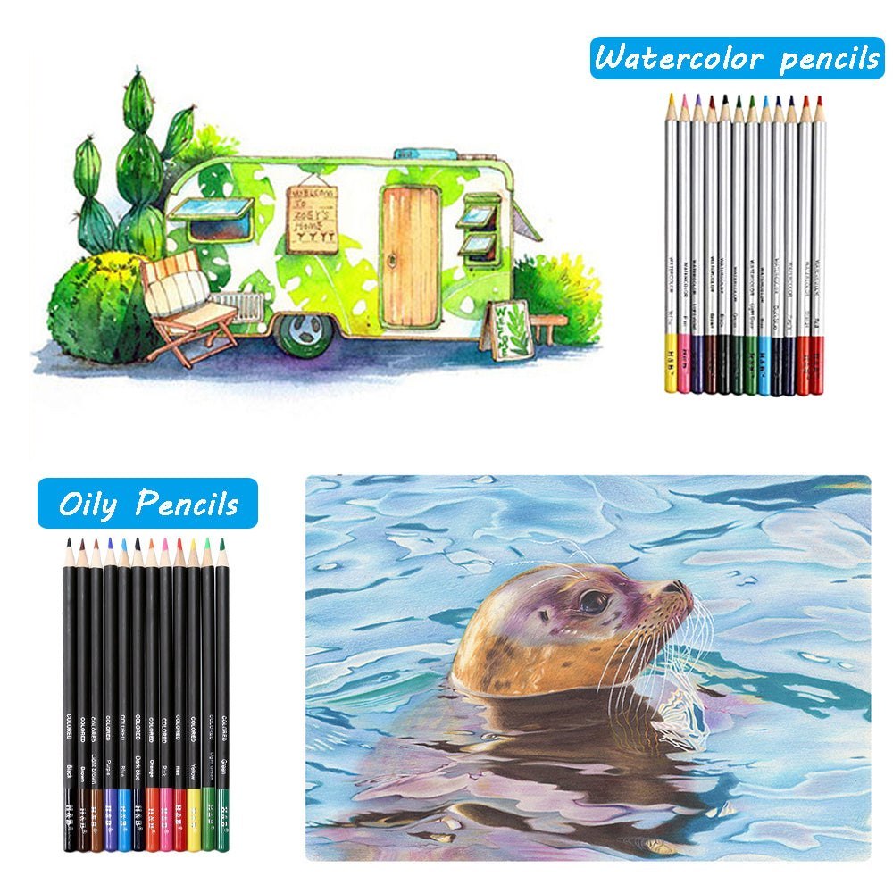 72pcs Professional Drawing Artist Kit Set Pencils and Sketch Charcoal Art Tools Home & Garden > Hobbies