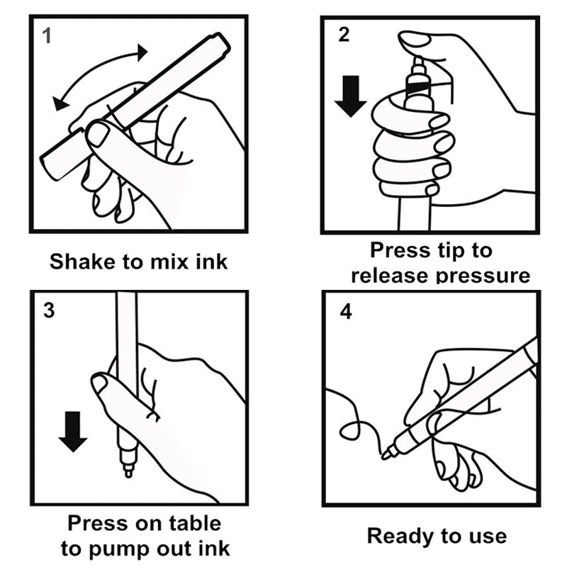 Pcs Double Outline Paint Marker 