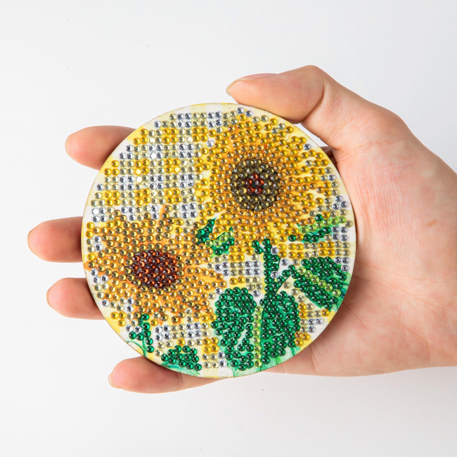 8pc/Sets Diamond Painting Coasters Kits With Holder - Sunflowers