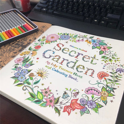Page Secret Garden Adult Colouring Book Colour