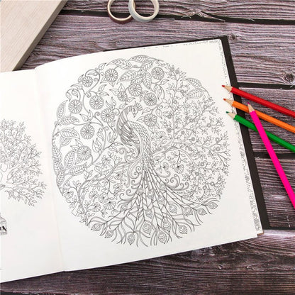 Page Secret Garden Adult Colouring Book Colour