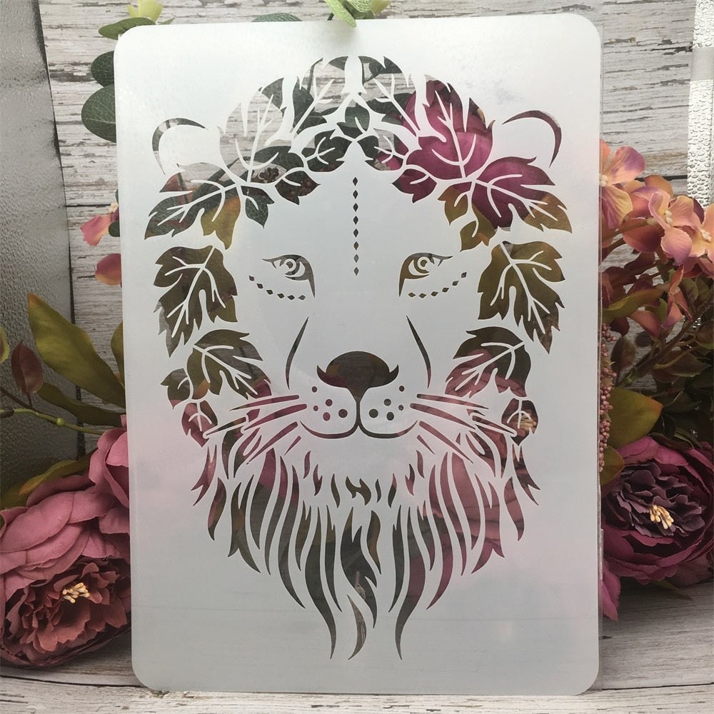 A4 Mandala Animals Art Stencil 12 Pack