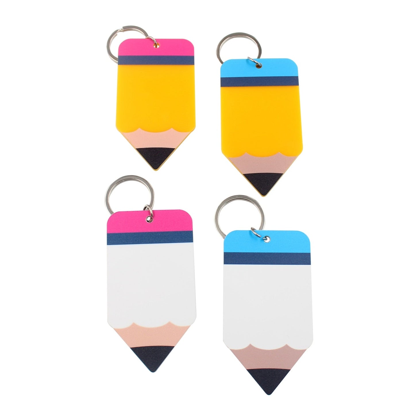 Acrylic Blank Pencil Key Ring Teacher Appreciation Gift Blanks