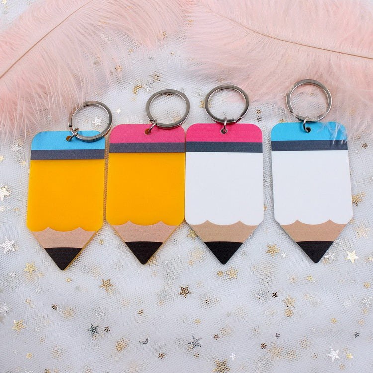 Acrylic Blank Pencil Key Ring Teacher Appreciation Gift Blanks