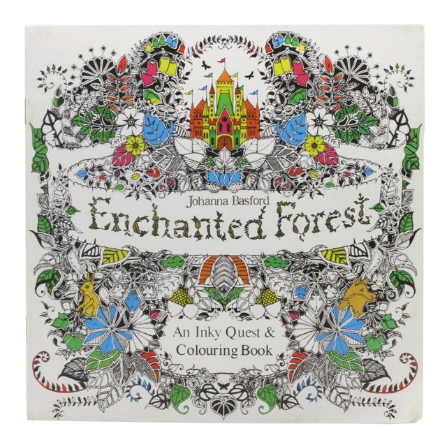 Adults Colouring Book Enchanted Forest Colour