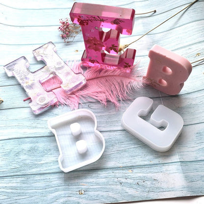 Alphabet Letter Silicone Mould for Epoxy Resin