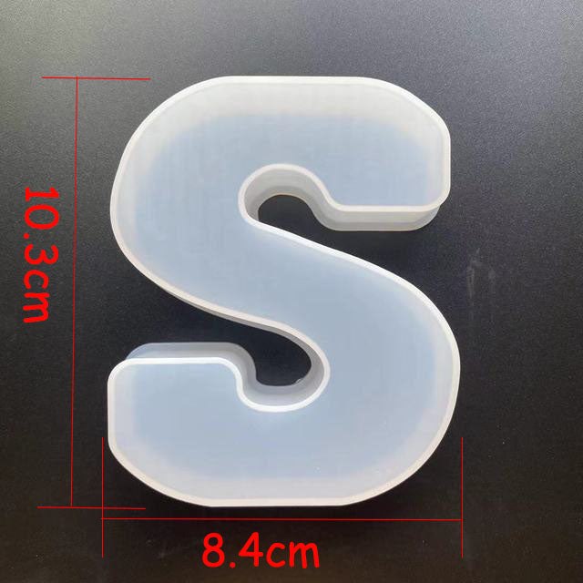 Alphabet Letter Silicone Mould for Epoxy Resin