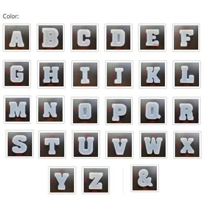 Alphabet Letter Silicone Mould for Epoxy Resin