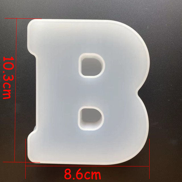 Alphabet Letter Silicone Mould for Epoxy Resin