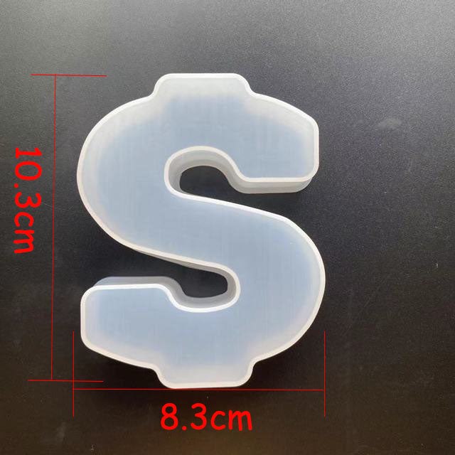 Alphabet Letter Silicone Mould for Epoxy Resin