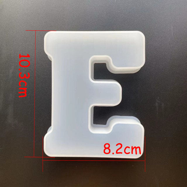 Alphabet Letter Silicone Mould for Epoxy Resin