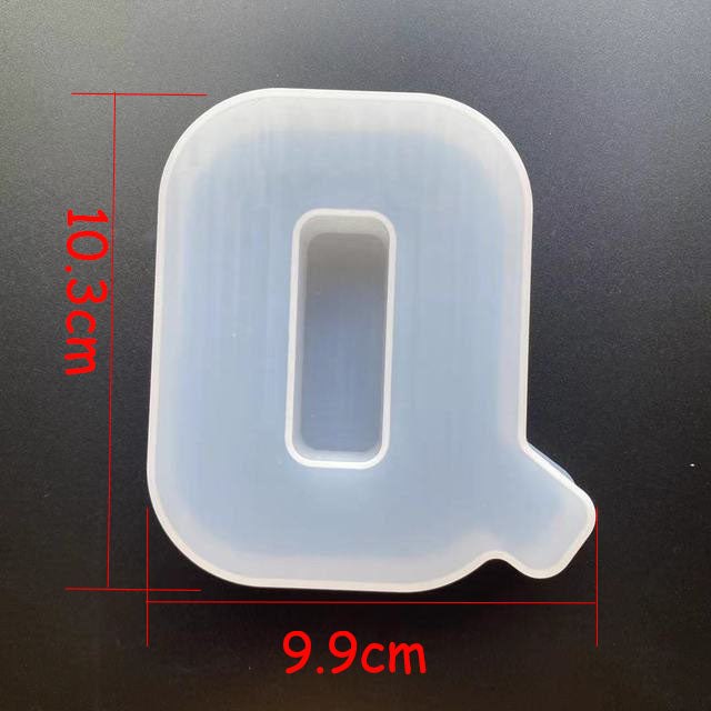 Alphabet Letter Silicone Mould for Epoxy Resin