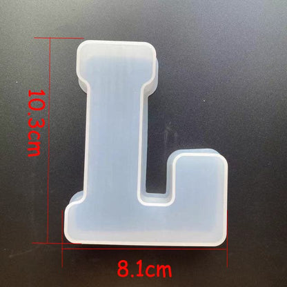 Alphabet Letter Silicone Mould for Epoxy Resin