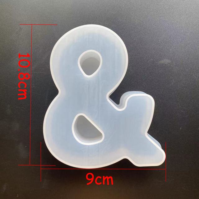 Alphabet Letter Silicone Mould for Epoxy Resin