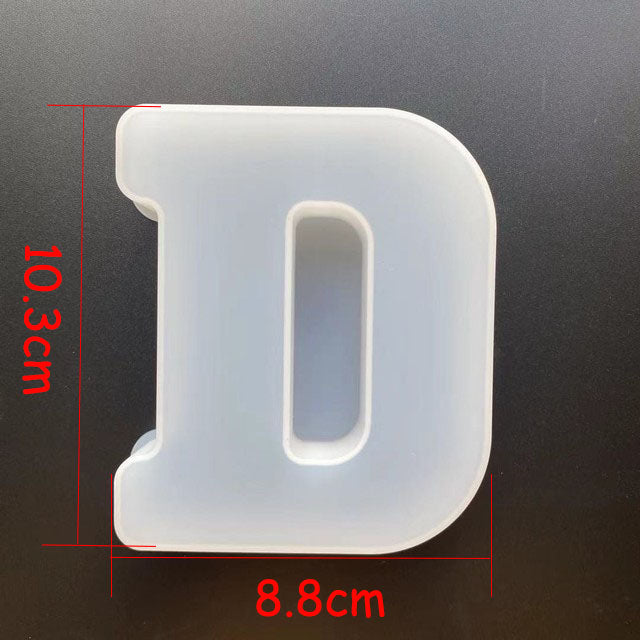 Alphabet Letter Silicone Mould for Epoxy Resin