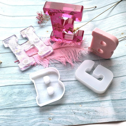 Alphabet Letter Silicone Mould for Epoxy Resin Resin Mould