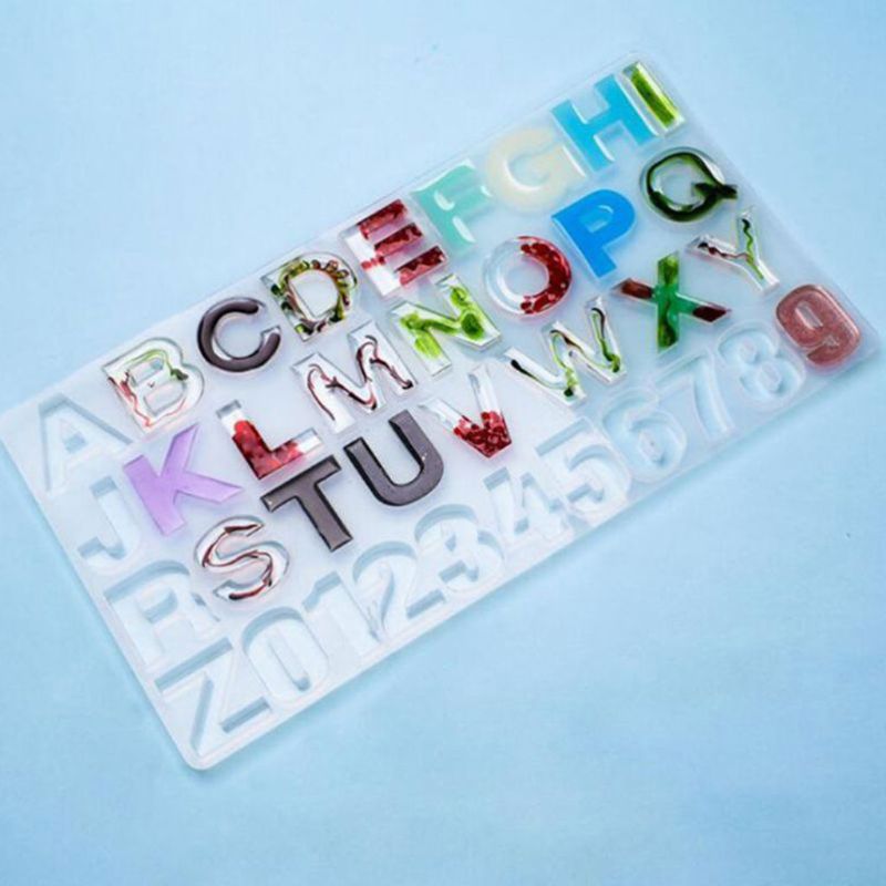 Alphabet Silicone Mould Keyring Tassel Kit Resin Moulds