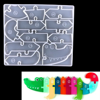 Animal Jigsaw Puzzle Resin Silicone Moulds Resin Moulds