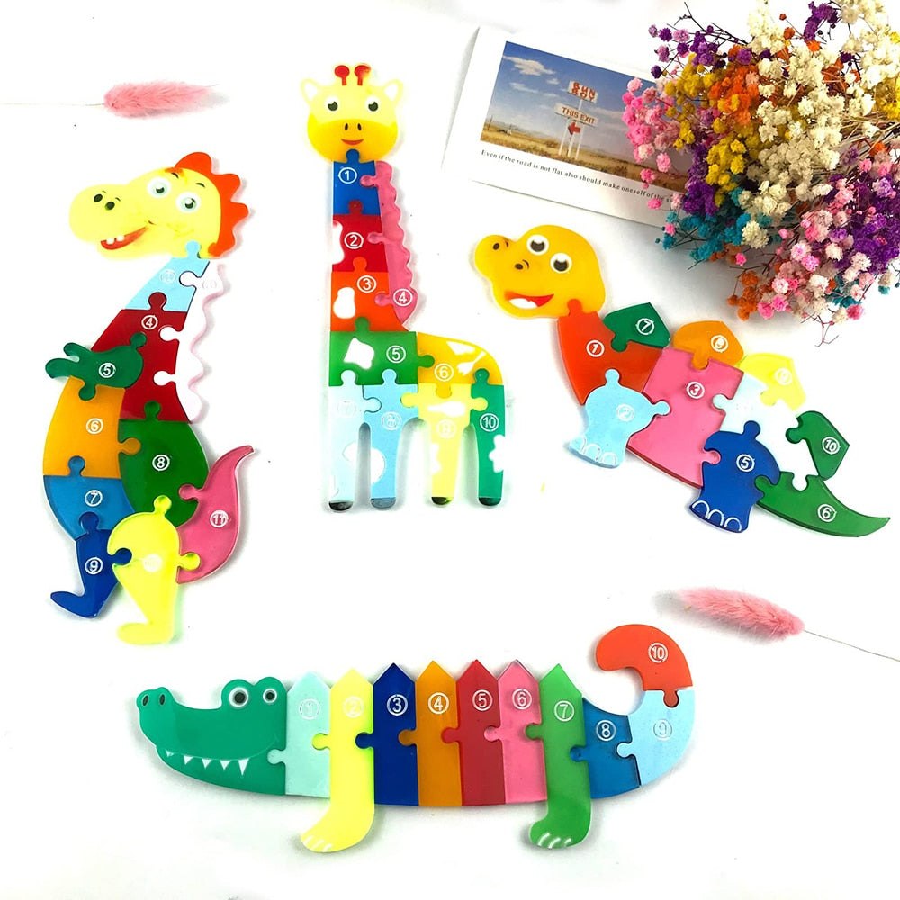 Animal Jigsaw Puzzle Resin Silicone Moulds Resin Moulds