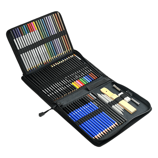 Art Sketch Pencils Oil Drawing Colouring Graphite Charcoal Pencil Set 72pcs/set & Painting Kits