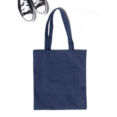 Blank Coloured Cotton Canvas Tote Shoulder Shopping Bags Blanks