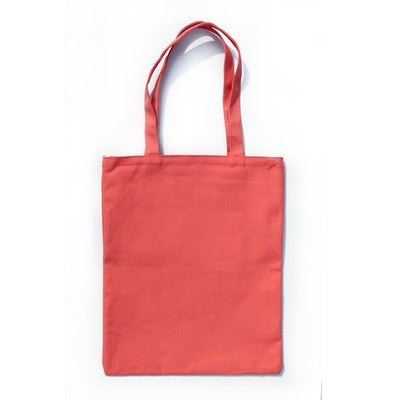 Blank Coloured Cotton Canvas Tote Shoulder Shopping Bags Blanks