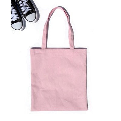 Blank Coloured Cotton Canvas Tote Shoulder Shopping Bags Blanks