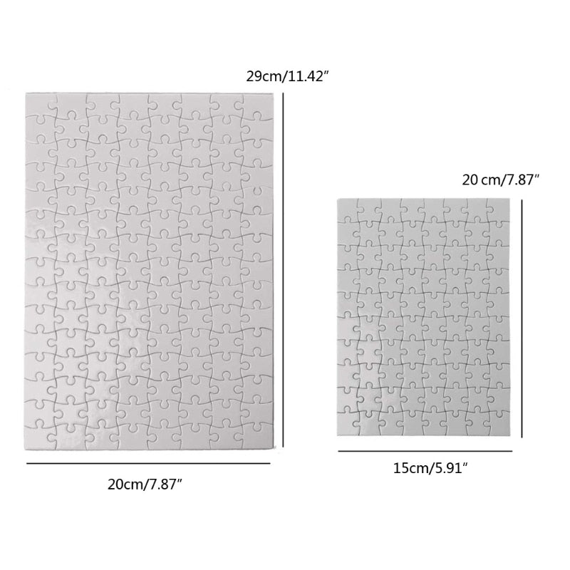 Blank Sublimation Jigsaw Blank A3 or A4 - 10 pack