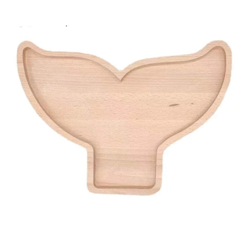 Blank Wooden Tray Board - Large Whale Tail Blanks