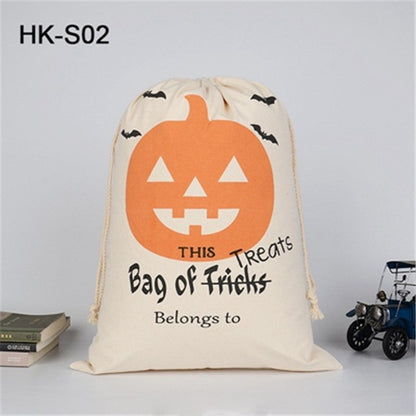 Bulk Halloween Trick Or Treat Canvas Candy Sacks Blanks