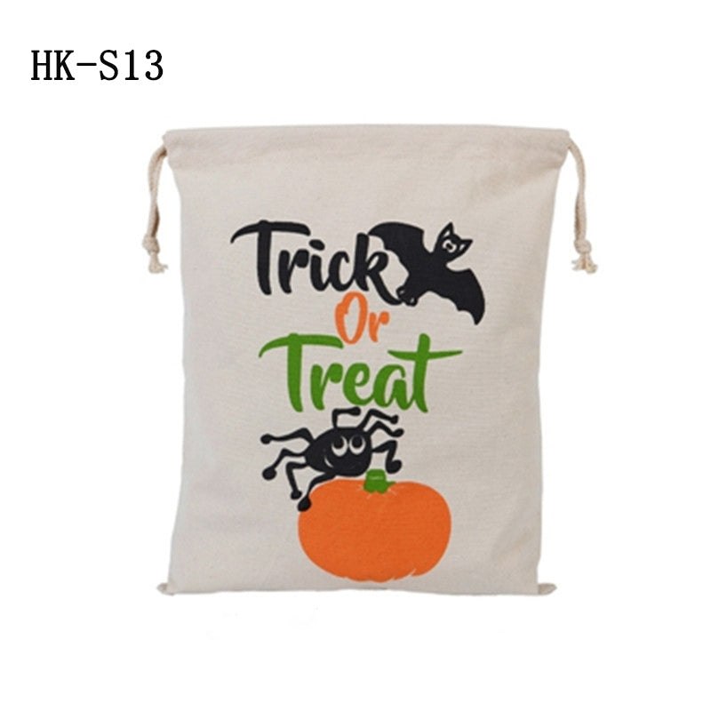 Bulk Halloween Trick Or Treat Canvas Candy Sacks Blanks