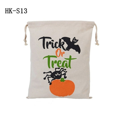 Bulk Halloween Trick Or Treat Canvas Candy Sacks Blanks