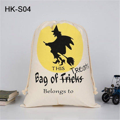 Bulk Halloween Trick Or Treat Canvas Candy Sacks Blanks