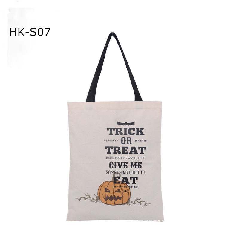 Bulk Halloween Trick Or Treat Canvas Candy Sacks Blanks