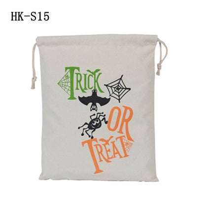 Bulk Halloween Trick Or Treat Canvas Candy Sacks Blanks