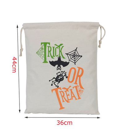 Bulk Halloween Trick Or Treat Canvas Candy Sacks Blanks