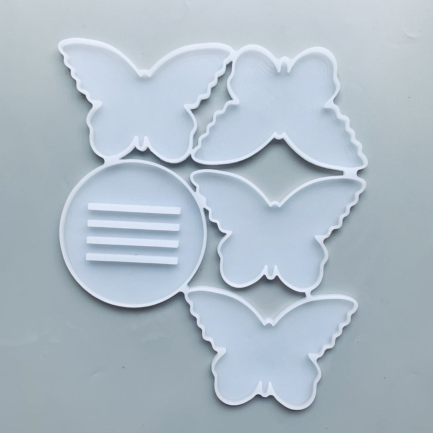 Butterfly Coaster and Stand Silicone Moulds Set Resin Mould