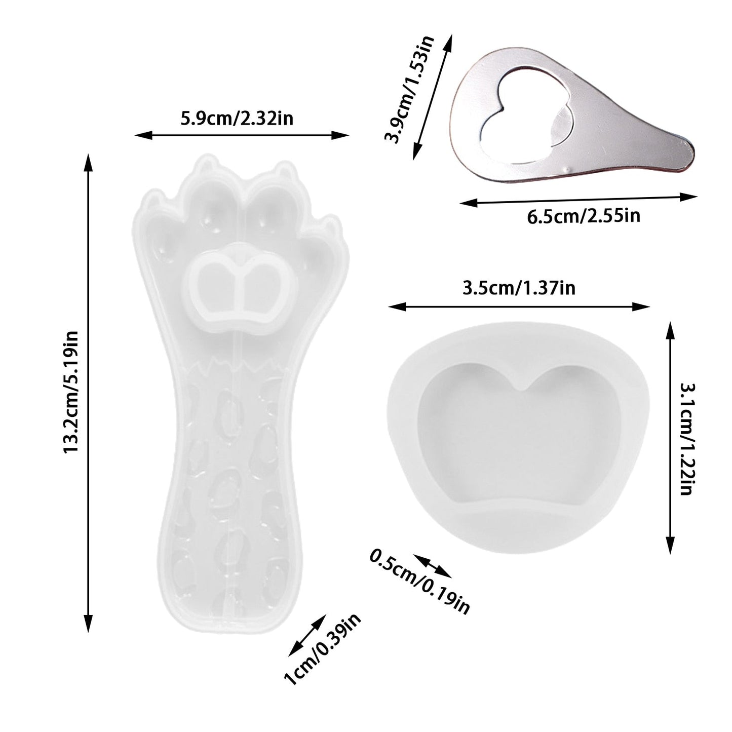 Cat Paw Bottle Opener Silicone Mould Set Mould